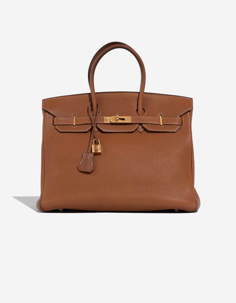 Hermès Birkin 35 Gold Front  | Sell your designer bag on Saclab.com