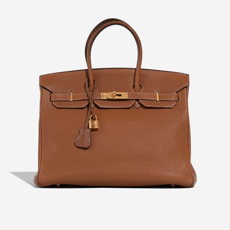 Hermès Birkin 35 Gold Front  | Sell your designer bag on Saclab.com