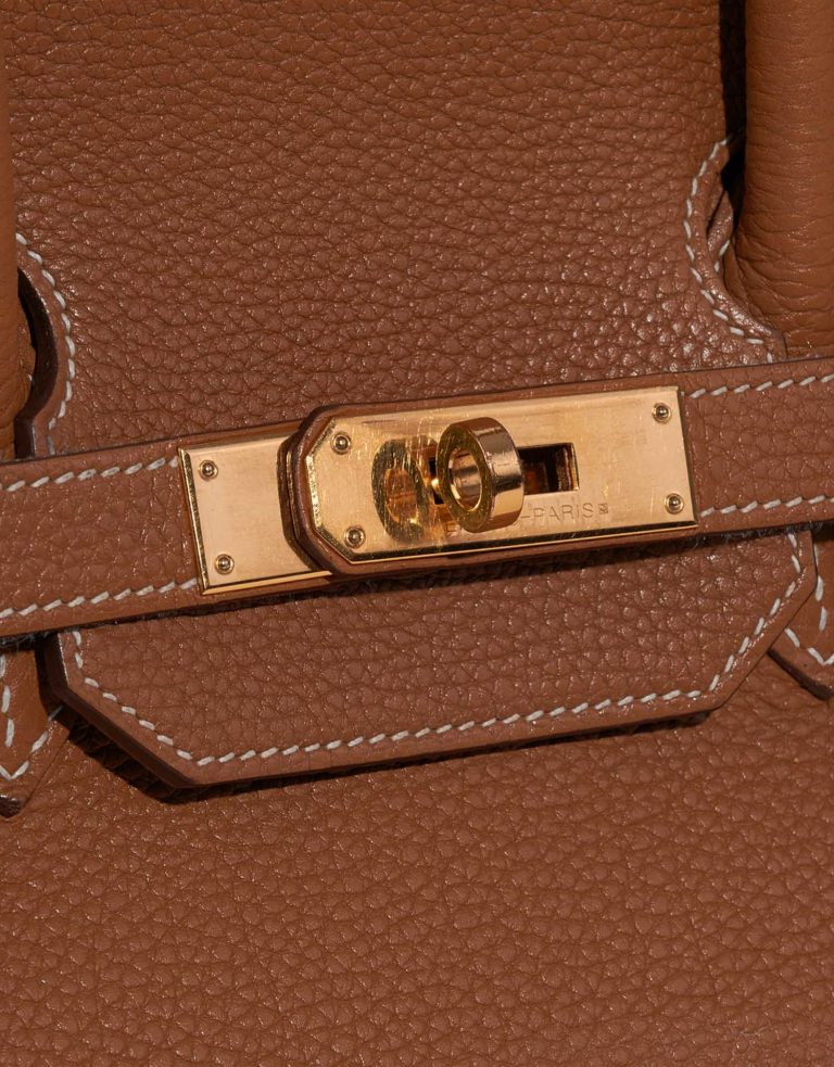 Hermès Birkin 35 Gold Closing System  | Sell your designer bag on Saclab.com