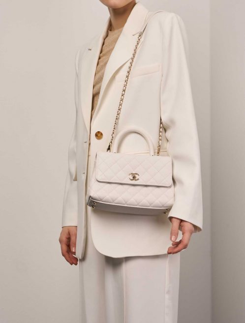 Chanel TimelessHandle Small White 1M | Sell your designer bag on Saclab.com