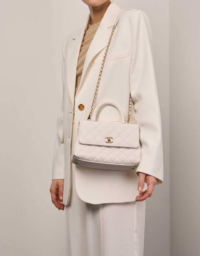 Chanel TimelessHandle Small White 0F | Verkaufen Sie Ihre Designer-Tasche auf Saclab.com