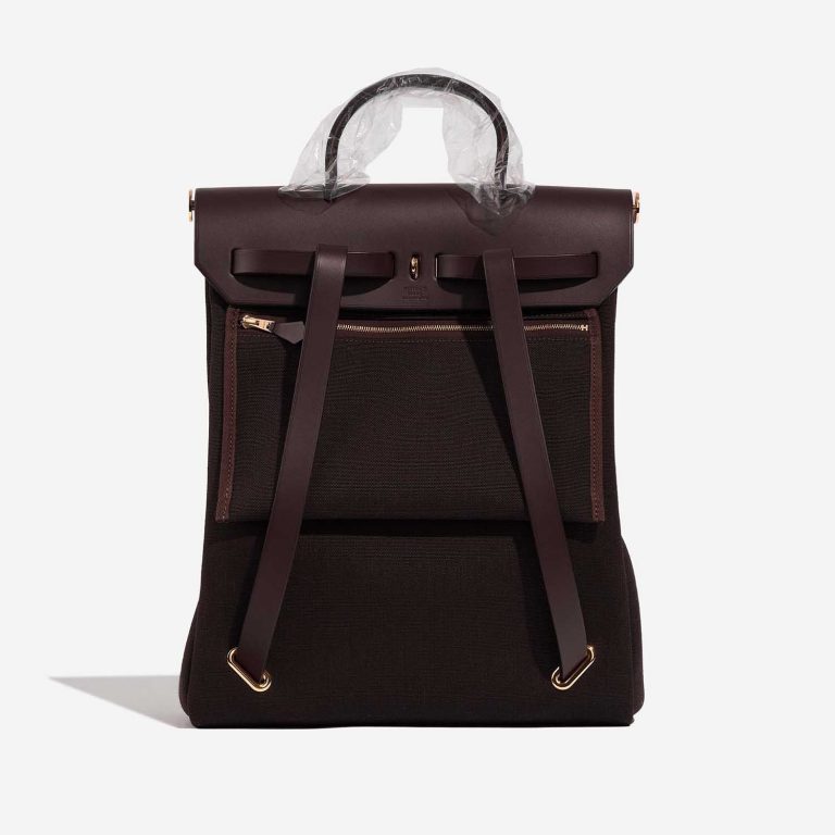 Hermès Herbag Backpack Ebène Back  | Sell your designer bag on Saclab.com