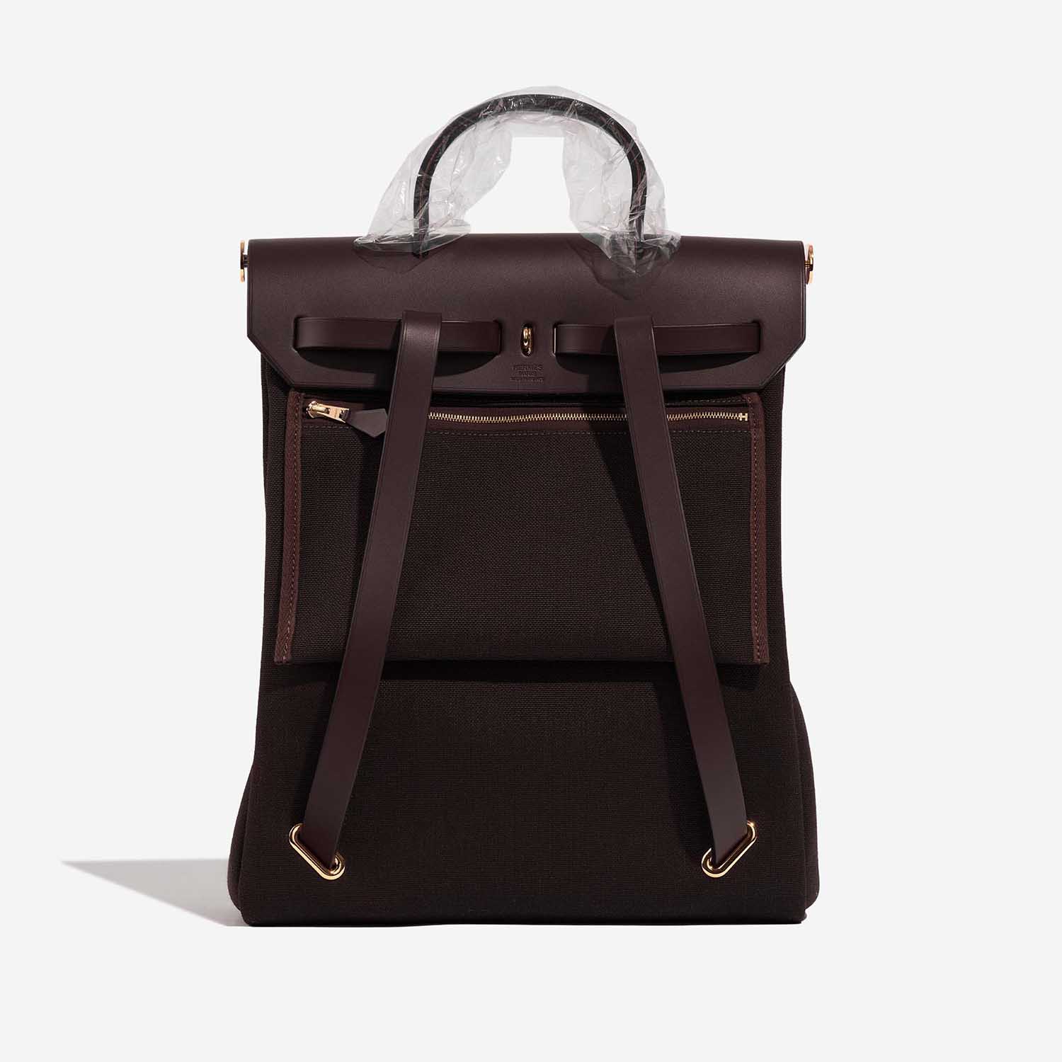 Hermès Herbag Backpack Ebène Back  | Sell your designer bag on Saclab.com
