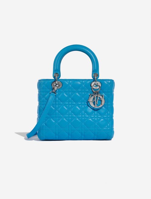 Dior Lady Medium Blue Front  | Sell your designer bag on Saclab.com