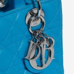 Dior Lady Medium Blue Closing System  | Sell your designer bag on Saclab.com