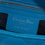 Dior Lady Medium Blue Logo  | Sell your designer bag on Saclab.com