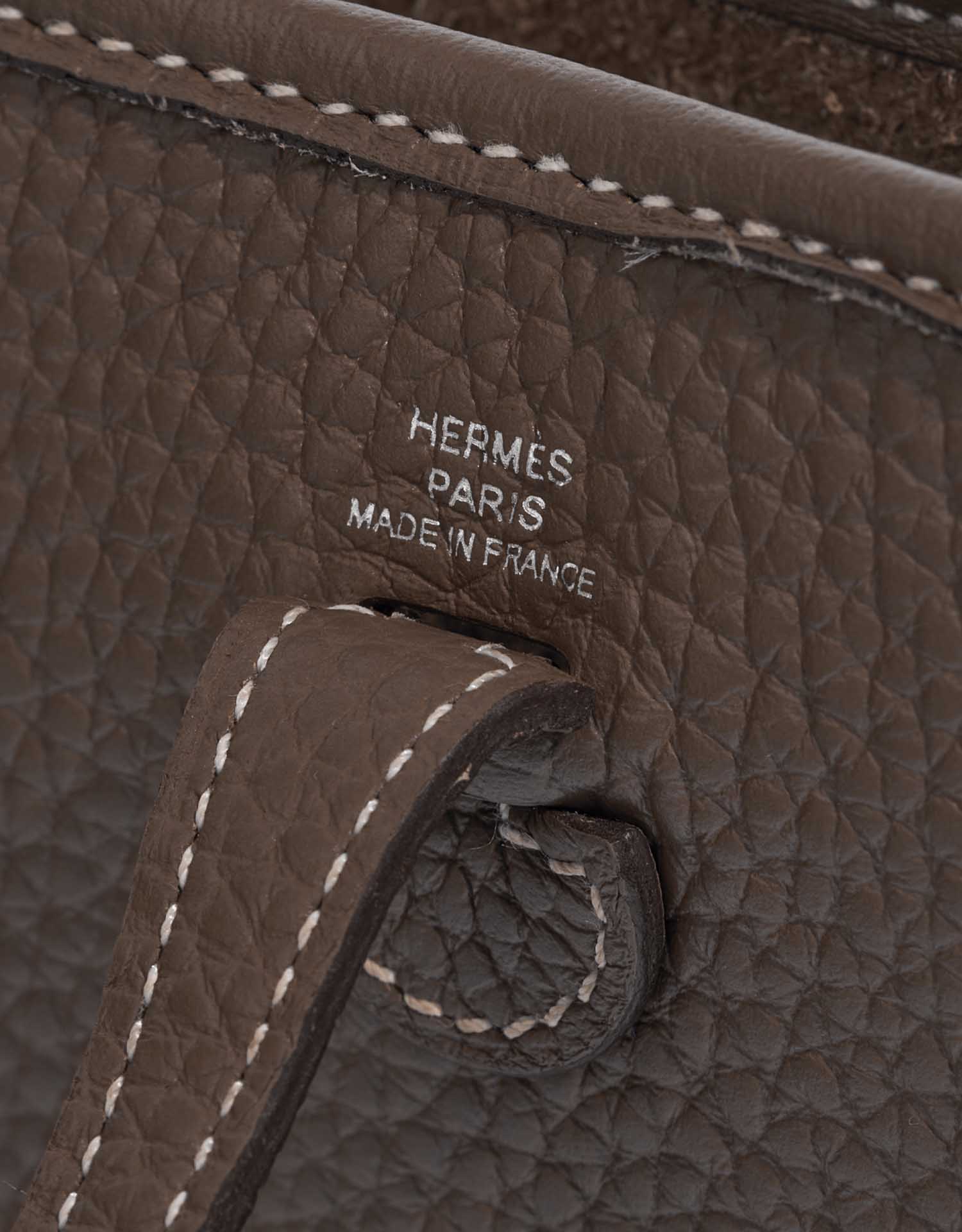 Hermès Evelyne 16 Etoupe Logo  | Sell your designer bag on Saclab.com