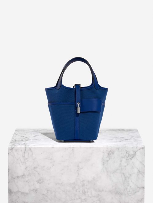Hermès Picotin 18 BlueRoyal-BlueEgee Front  | Sell your designer bag on Saclab.com