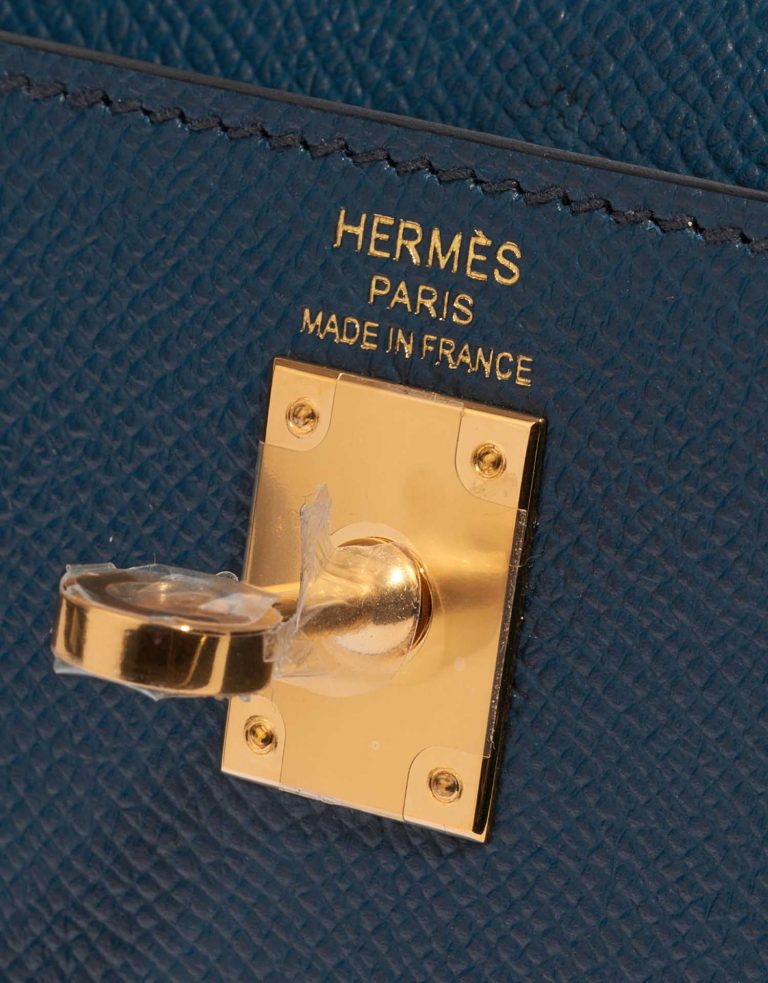 Hermès Kelly 25 BlueDePresse Logo  | Sell your designer bag on Saclab.com