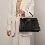Hermès Kelly 32 Black 1M | Sell your designer bag on Saclab.com