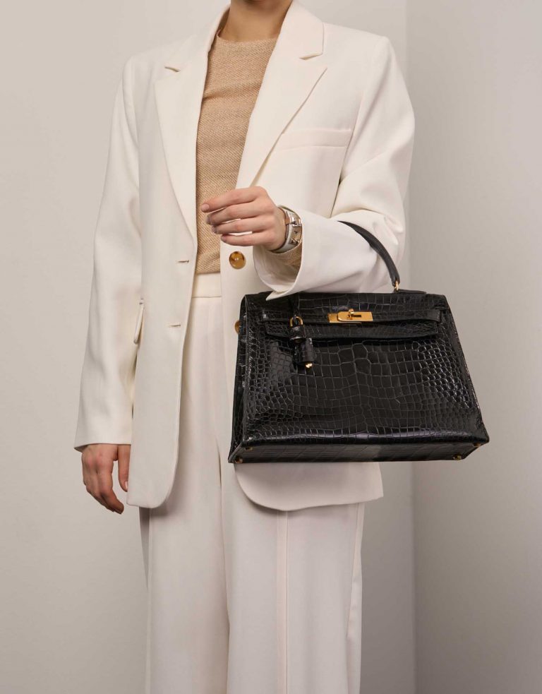 Hermès Kelly 32 Schwarz 0F | Verkaufen Sie Ihre Designer-Tasche auf Saclab.com