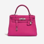Hermès Kelly 28 RosePourpre 2F S | Sell your designer bag on Saclab.com