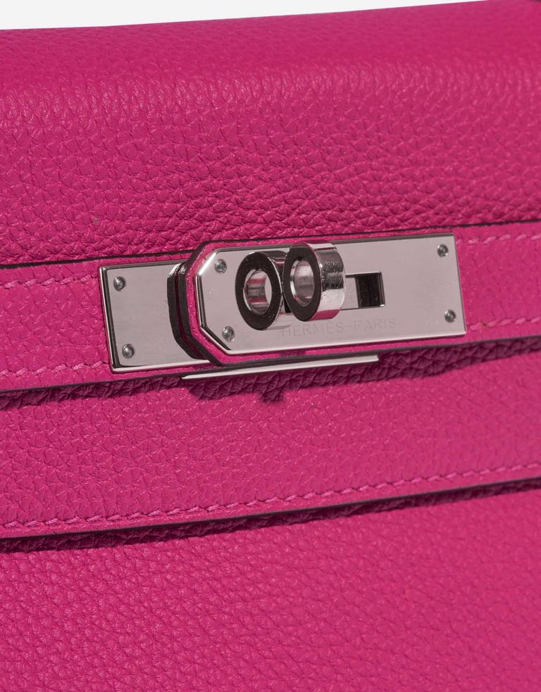 Hermès Kelly 28 RosePourpre Closing System  | Sell your designer bag on Saclab.com