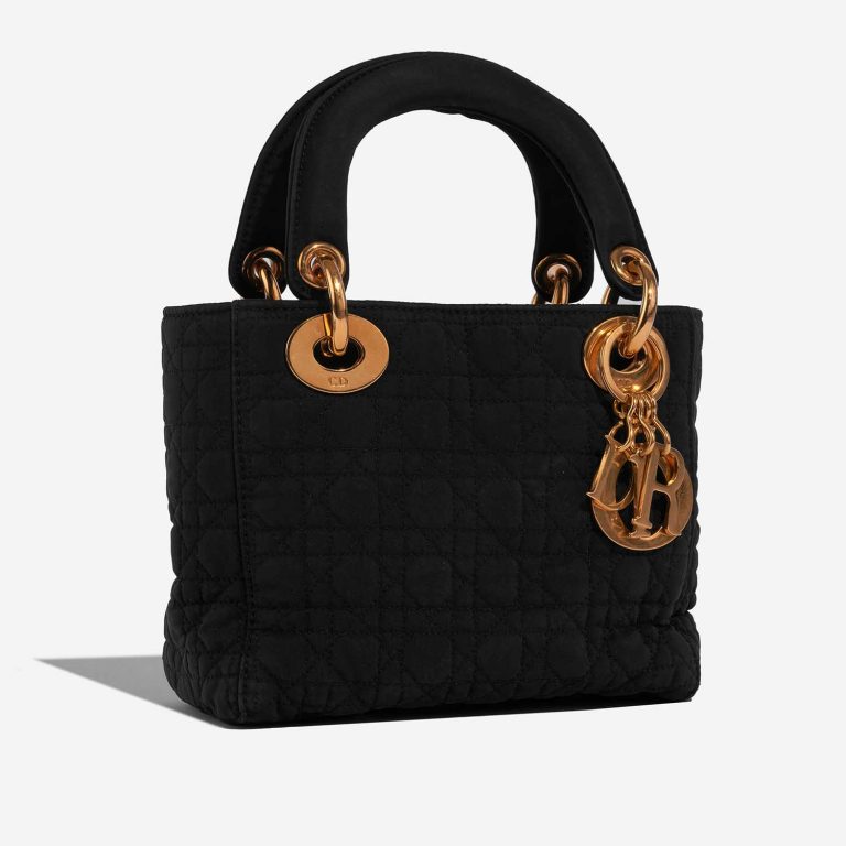 Dior Lady Mini Schwarz Side Front | Verkaufen Sie Ihre Designer-Tasche auf Saclab.com