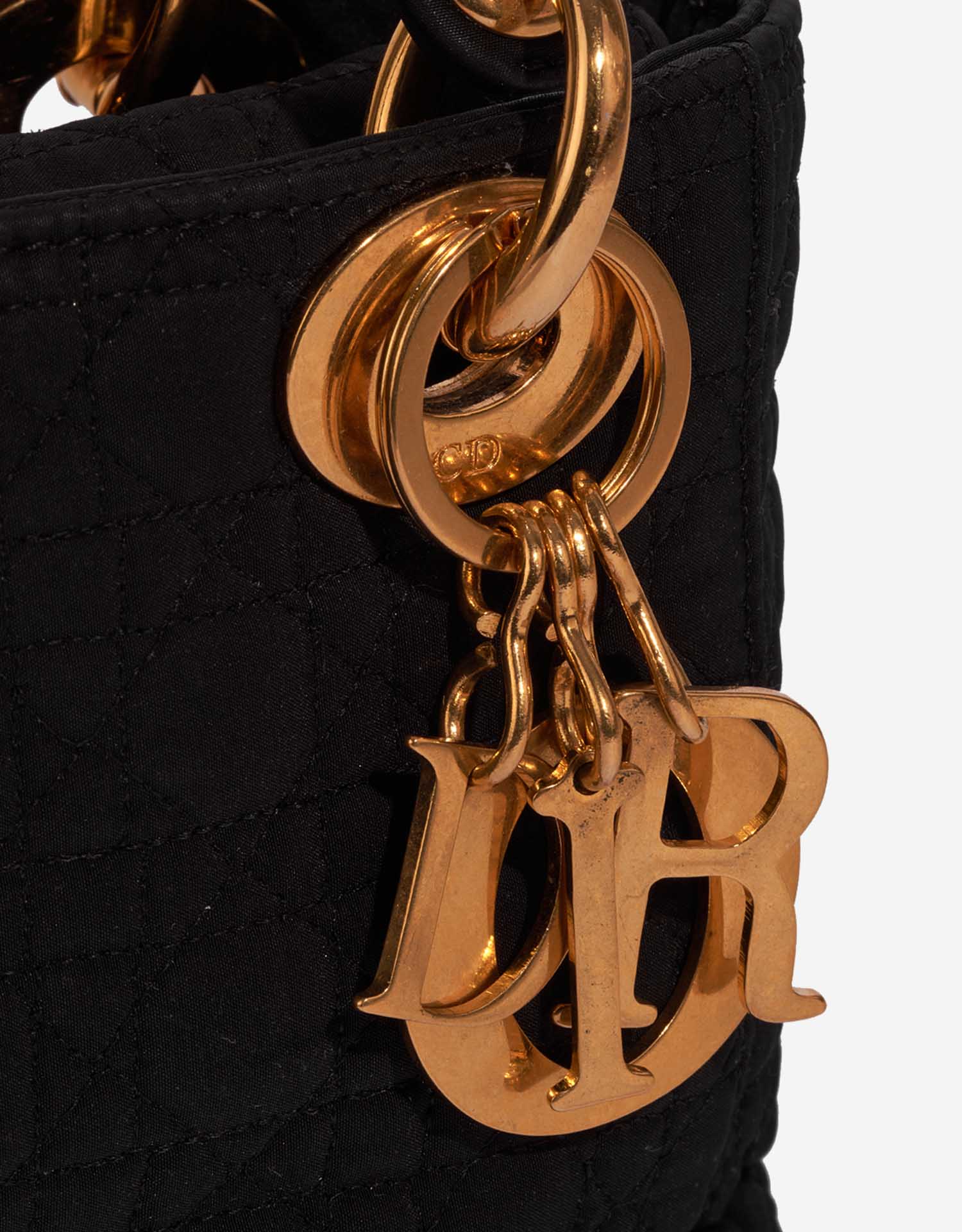 Dior Lady Mini Black Closing System  | Sell your designer bag on Saclab.com