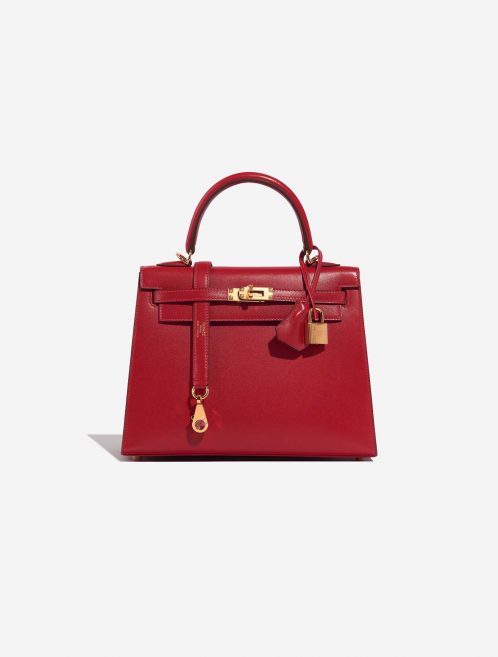 Hermès Kelly 25 RougeVif 0F | Sell your designer bag on Saclab.com