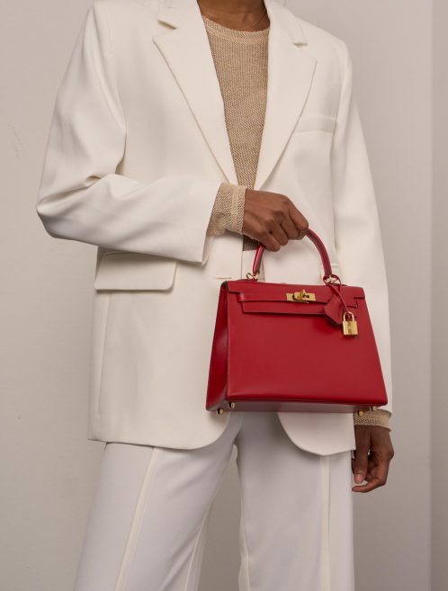 Hermès Kelly 25 RougeVif 1M | Verkaufen Sie Ihre Designertasche auf Saclab.com
