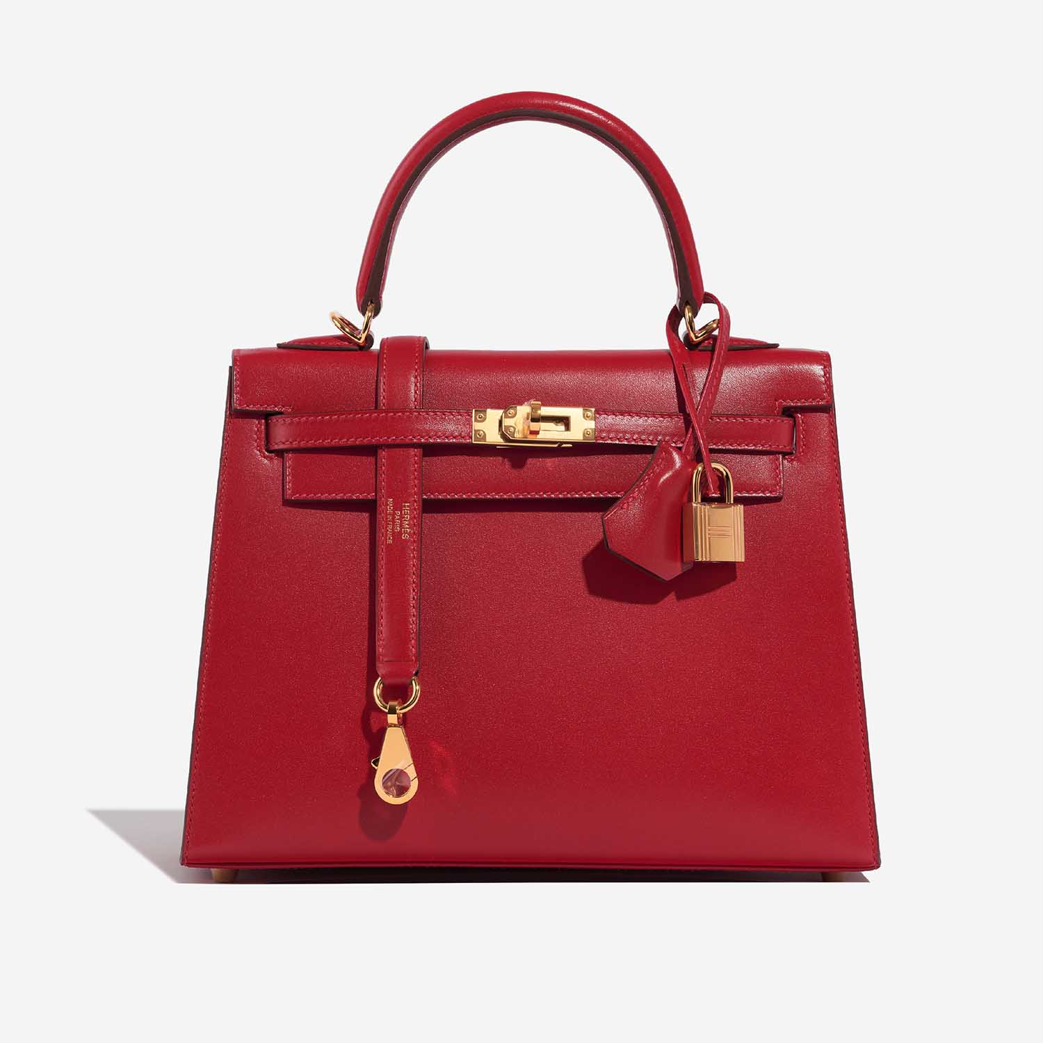 Hermès Kelly 25 RougeVif 2F S | Sell your designer bag on Saclab.com