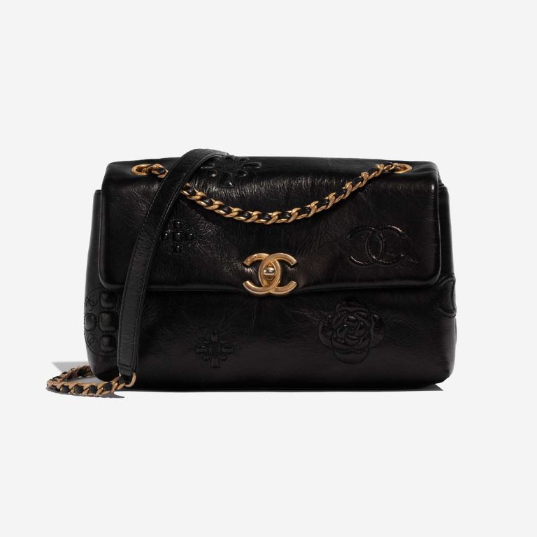 Chanel Timeless Medium Black Front  | Sell your designer bag on Saclab.com