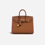 Hermès Birkin 25 Gold Front  | Sell your designer bag on Saclab.com