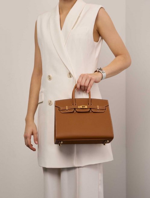 Hermès Birkin 25 Gold Sizes Worn | Vendez votre sac de créateur sur Saclab.com