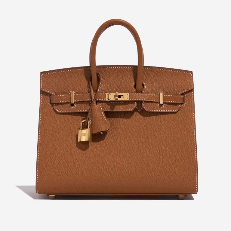 Hermès Birkin 25 Gold Front  | Sell your designer bag on Saclab.com