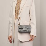 Chanel Timeless ExtraMini Grey Sizes Worn | Sell your designer bag on Saclab.com