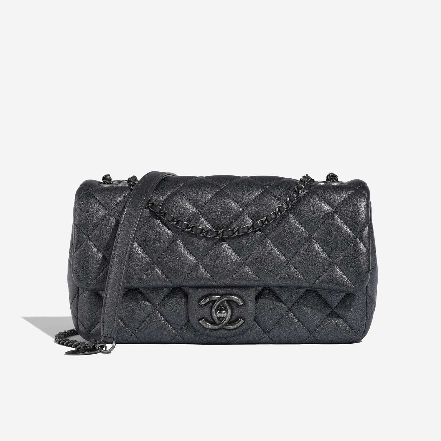 Chanel Timeless Medium Grey Front  | Sell your designer bag on Saclab.com