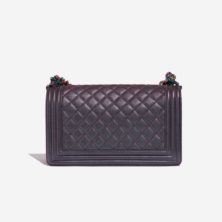 Chanel Boy OldMedium Purple-Greyish Back | Verkaufen Sie Ihre Designer-Tasche auf Saclab.com