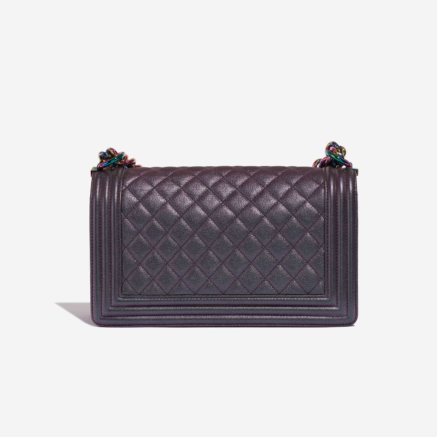 Chanel Boy OldMedium Purple-Greyish Back  | Sell your designer bag on Saclab.com