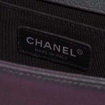 Chanel Boy OldMedium Purple-Greyish Logo  | Sell your designer bag on Saclab.com