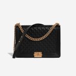 Chanel Boy Large Lamb Black Front | Sell your designer bag