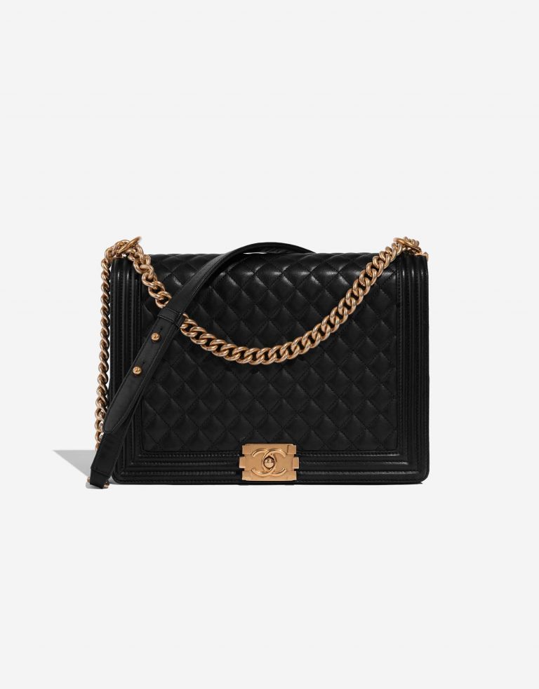 Chanel Boy Large Black Front | Vendez votre sac de créateur sur Saclab.com