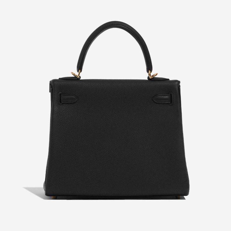 Hermès KellyHSS 25 Black-Rose Back  | Sell your designer bag on Saclab.com