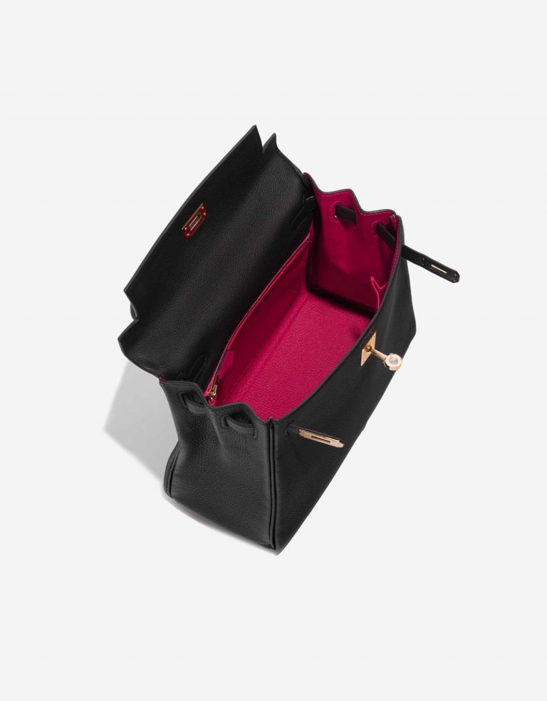 Hermès KellyHSS 25 Black-Rose Inside  | Sell your designer bag on Saclab.com