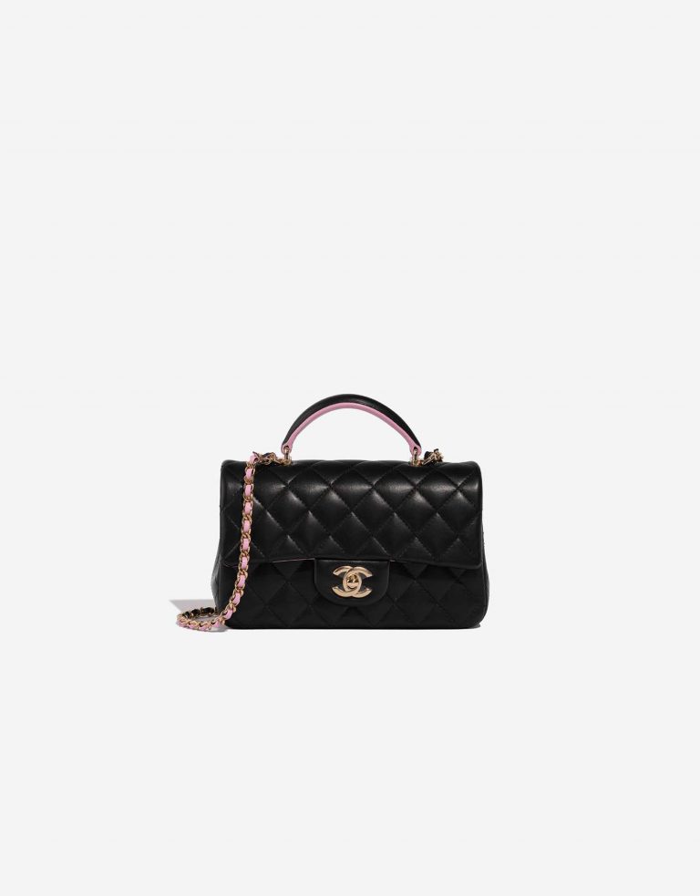 Chanel Timeless MiniRectangular Black-Pink 0F | Sell your designer bag on Saclab.com