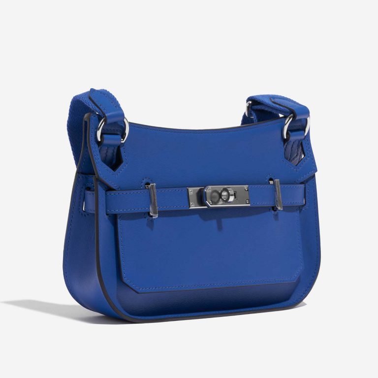 Hermès Jypsiere Mini BlueDeFrance Side Front  | Sell your designer bag on Saclab.com