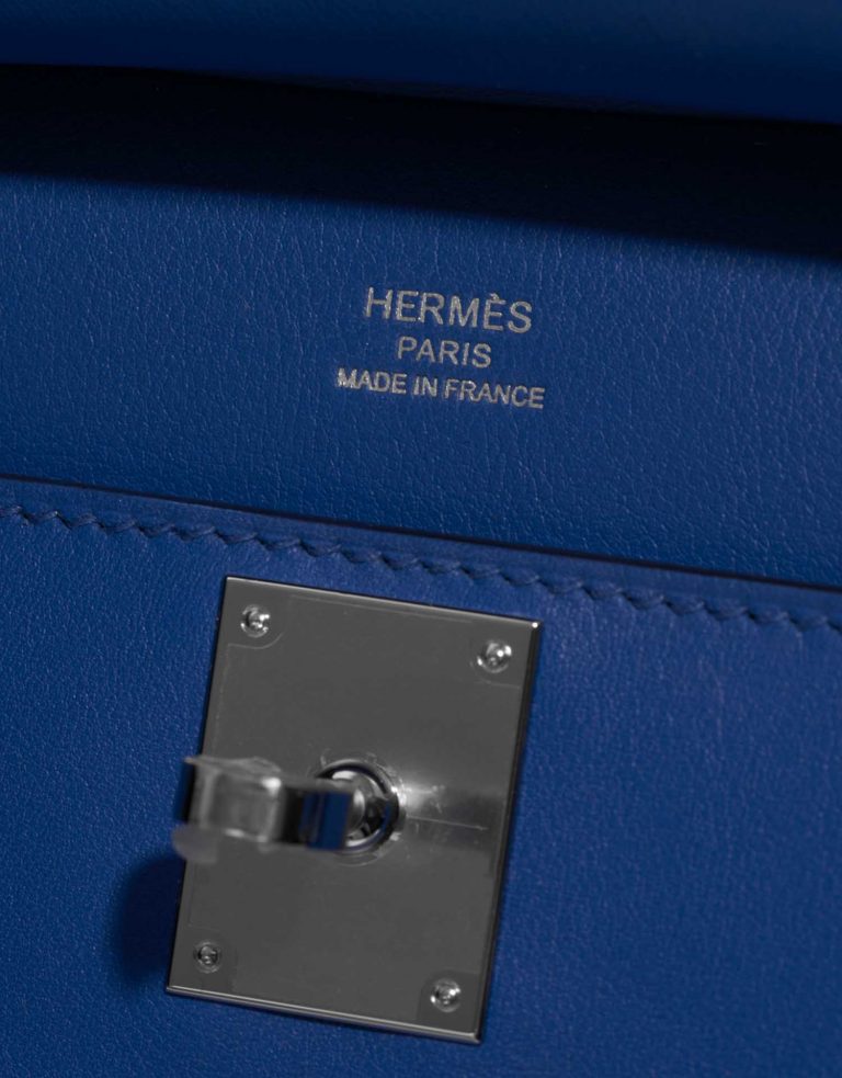 Hermès Jypsiere Mini BlueDeFrance Logo  | Sell your designer bag on Saclab.com