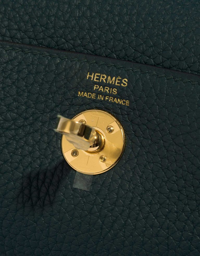 Hermès Lindy Mini VertCypress Logo | Vendez votre sac de créateur sur Saclab.com