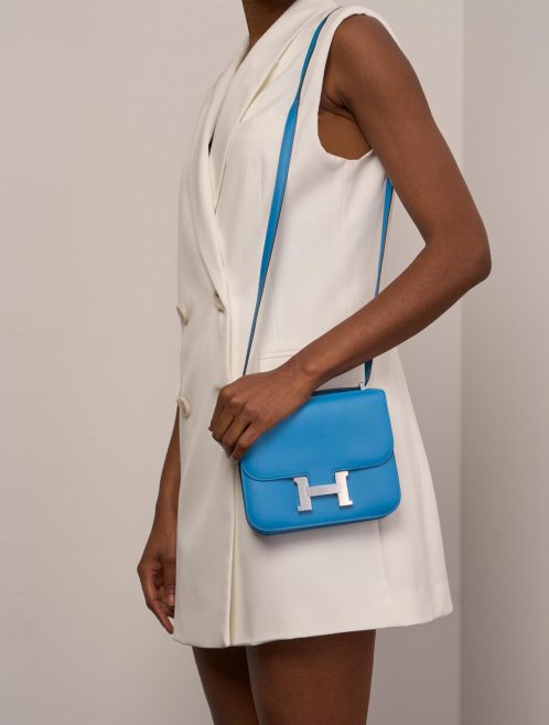 hermes Constance 18 BlueFrida Sizes Worn | Sell your designer bag on Saclab.com