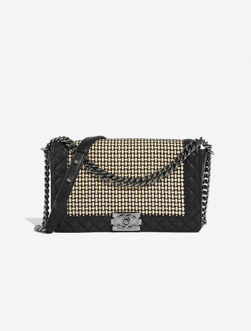 Chanel Boy Large Black-Beige 0F | Sell your designer bag on Saclab.com