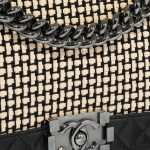 Chanel Boy Large Black-Beige Closing System  | Sell your designer bag on Saclab.com