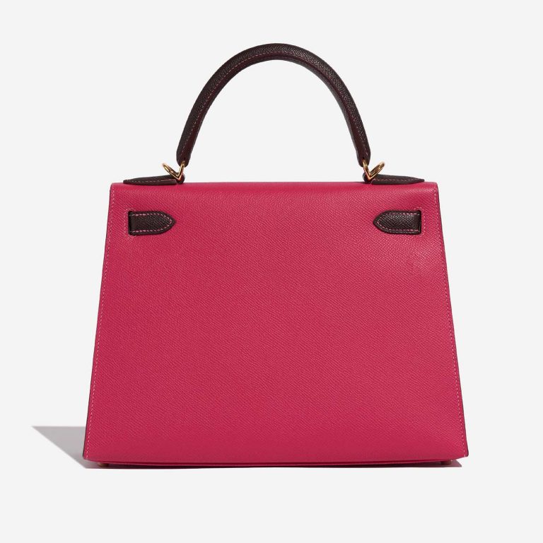 Hermès Kelly 28 RoseTyrien-Chocolate 5B S | Verkaufen Sie Ihre Designer-Tasche auf Saclab.com