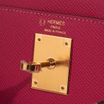 Hermès Kelly 28 RoseTyrien-Chocolate Logo  | Sell your designer bag on Saclab.com
