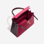 Hermès Kelly 28 RoseTyrien-Chocolate Inside  | Sell your designer bag on Saclab.com