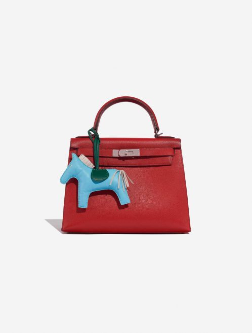Hermès Rodeo GM BleuCeleste-Béton-Malachite Closing System  | Sell your designer bag on Saclab.com