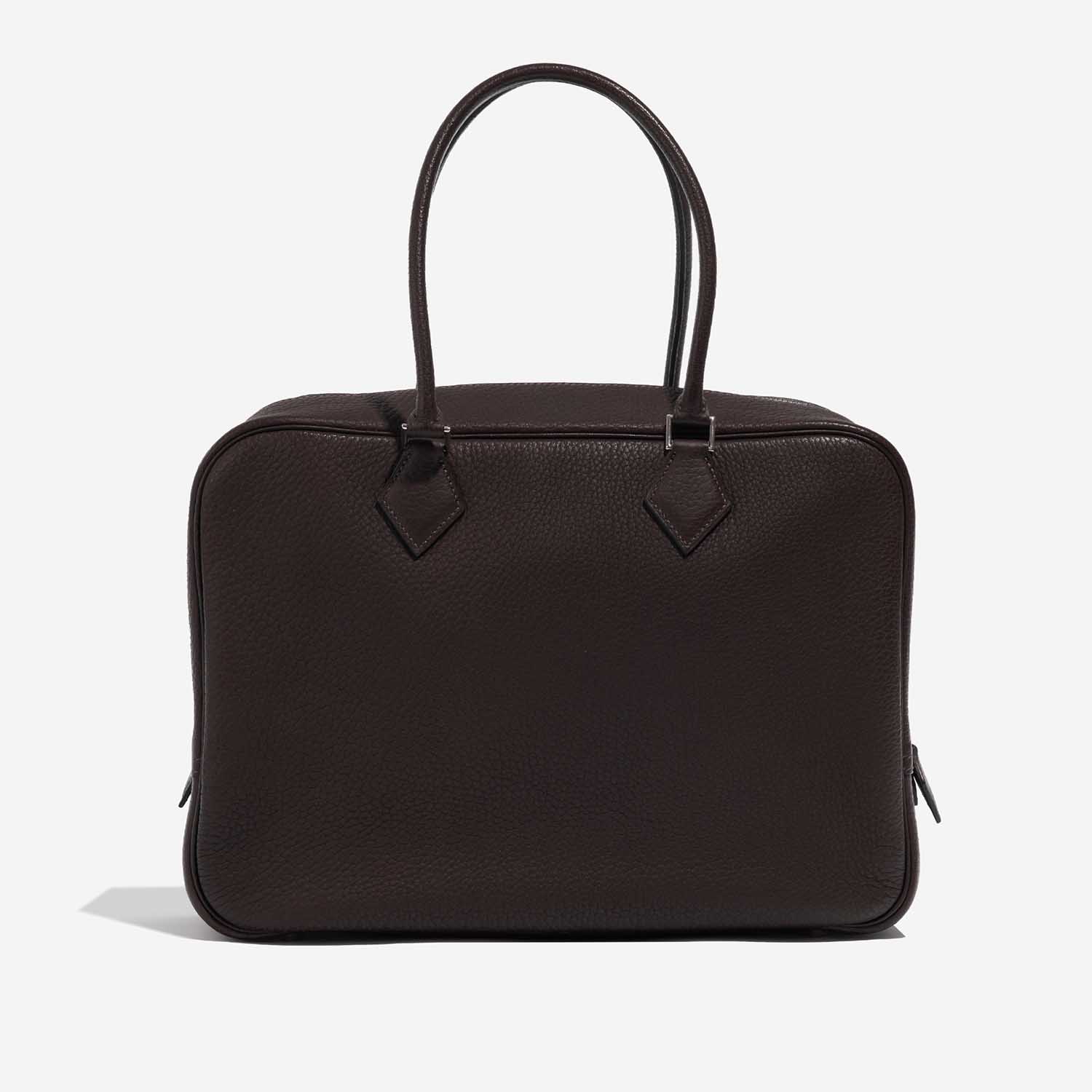 Hermès Plume 32 Chocolate Back  | Sell your designer bag on Saclab.com