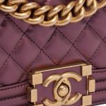 Chanel Boy NewMedium MetallicRoseGold Closing System  | Sell your designer bag on Saclab.com
