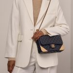 Chanel Timeless Medium Marine Sizes Worn | Sell your designer bag on Saclab.com
