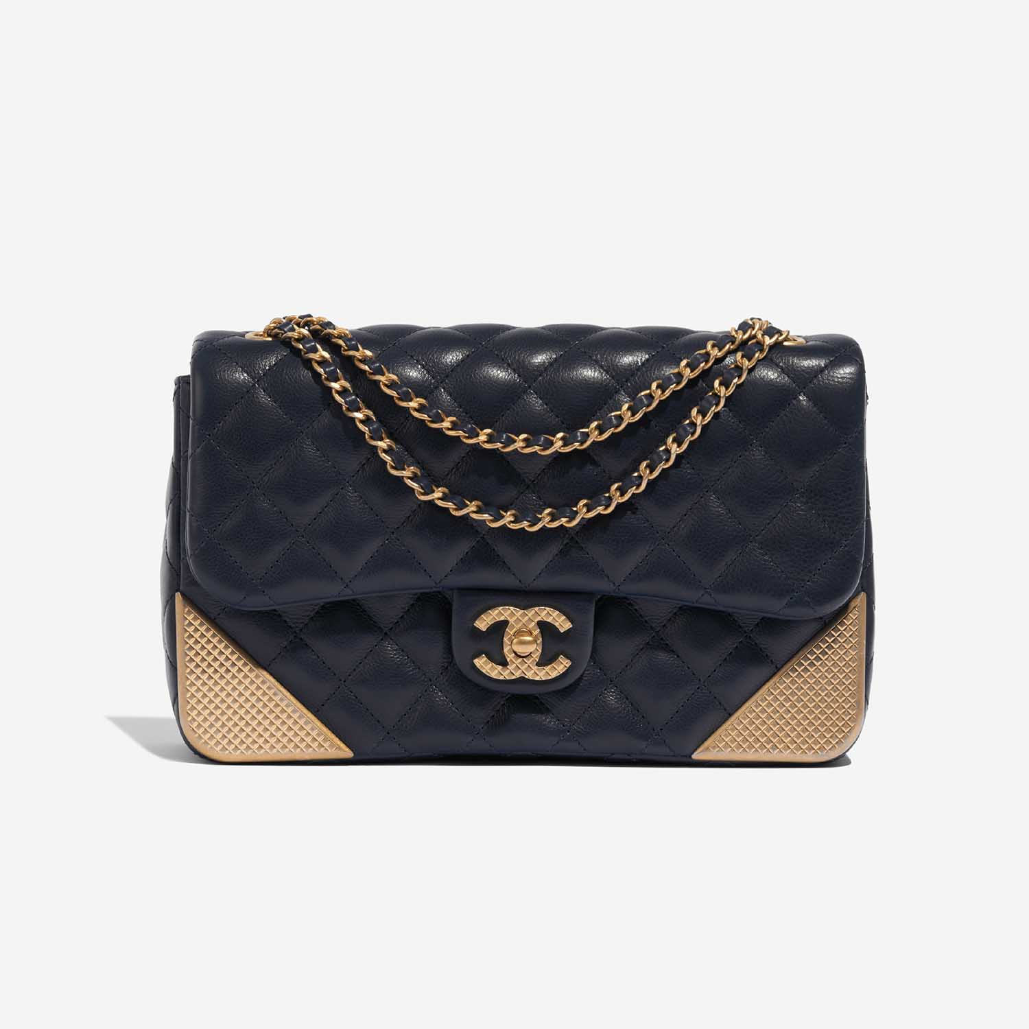 Chanel Timeless Medium Marine Front  | Sell your designer bag on Saclab.com
